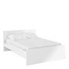 Naia Double Bed 4Ft6 (140 X 190) In White High Gloss