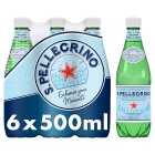 San Pellegrino Sparkling Natural Mineral Water, 6x500ml