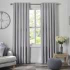 Divante Grey Chatsworth Thermal Lined Eyelet Curtains 137 x 168cm