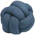 furn. Boucle Blue Knot Fleece Cushion