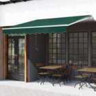 Outsunny Green Retractable Awning 3 x 2m